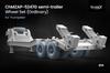 scale Wheel Set for plastic model SCXWM35029 Scale-X 1/35 CHMZAP-5247G Semi-Trailer (9 wheels) Trumpeter, kit, (Military Vehicle)