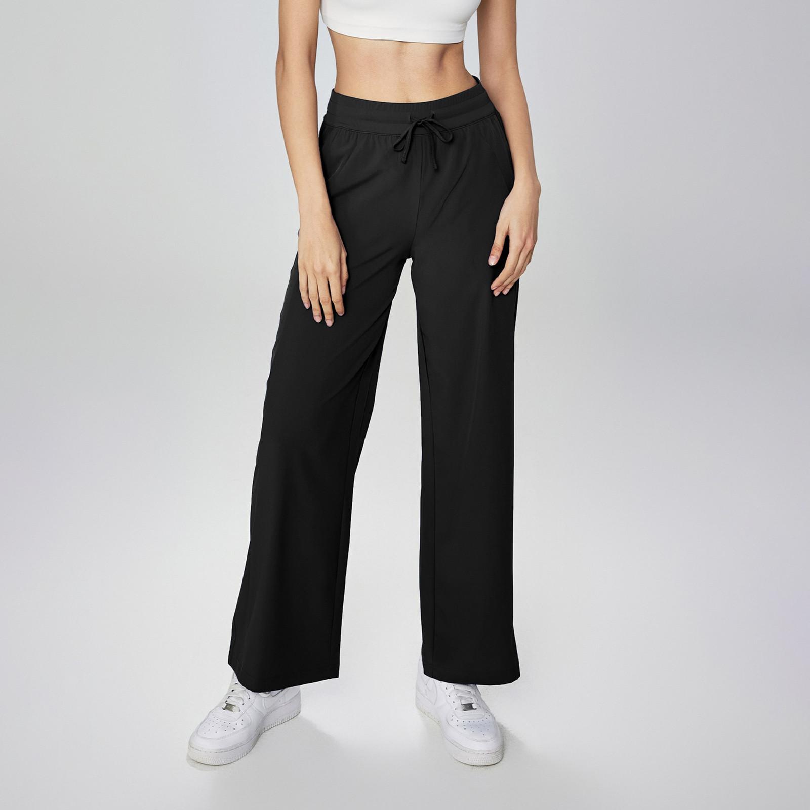 

Женские эластичные летние спортивные брюки с высокой талией, поднимающие бедра, для микройоги, высокие брюки-бомбочки L чёрный