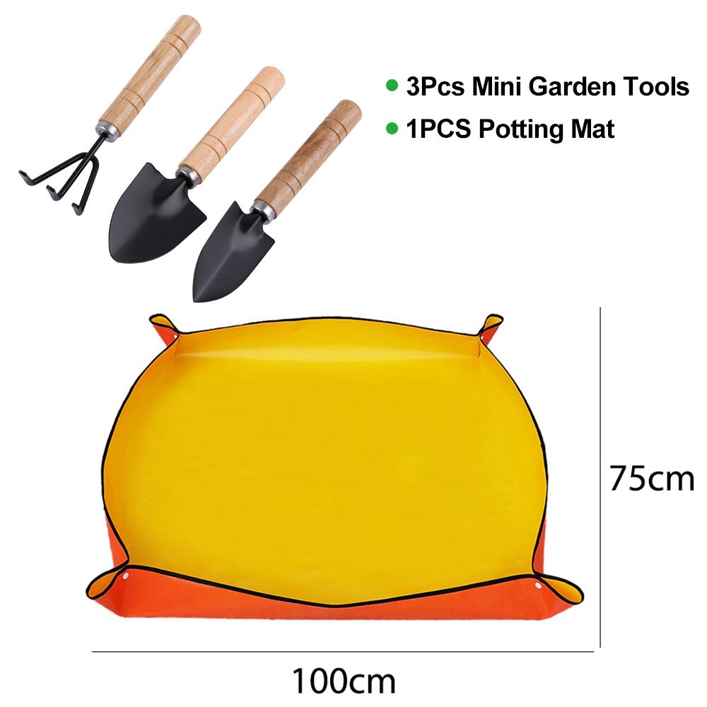 Indoor Garden Tool Waterproof Indoor Succulent Potting Mat PE Gardening Mat Portable for Plant Transplanting and Dirt Control
