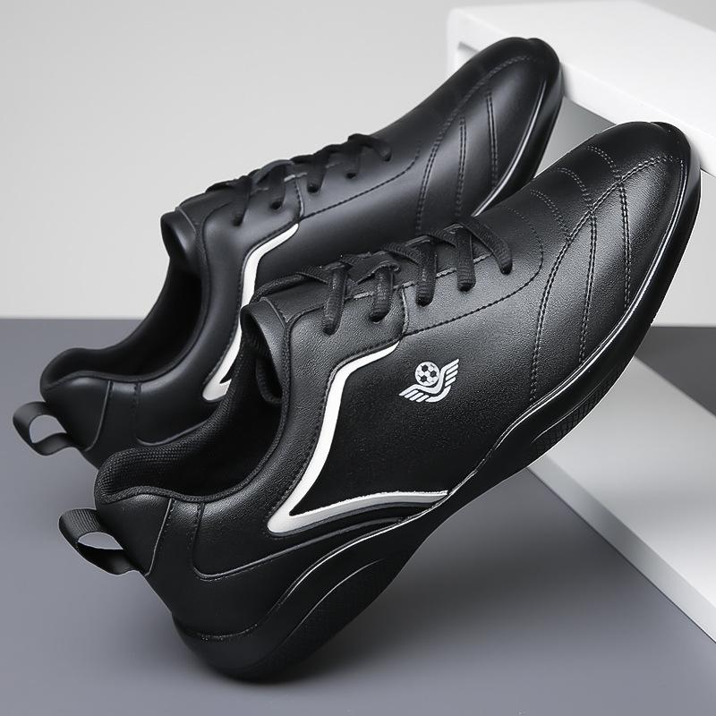 Leather shoes men's spring men's leather thin belt sports casual shoes non-slip soft sole Forrest Gump white shoes men