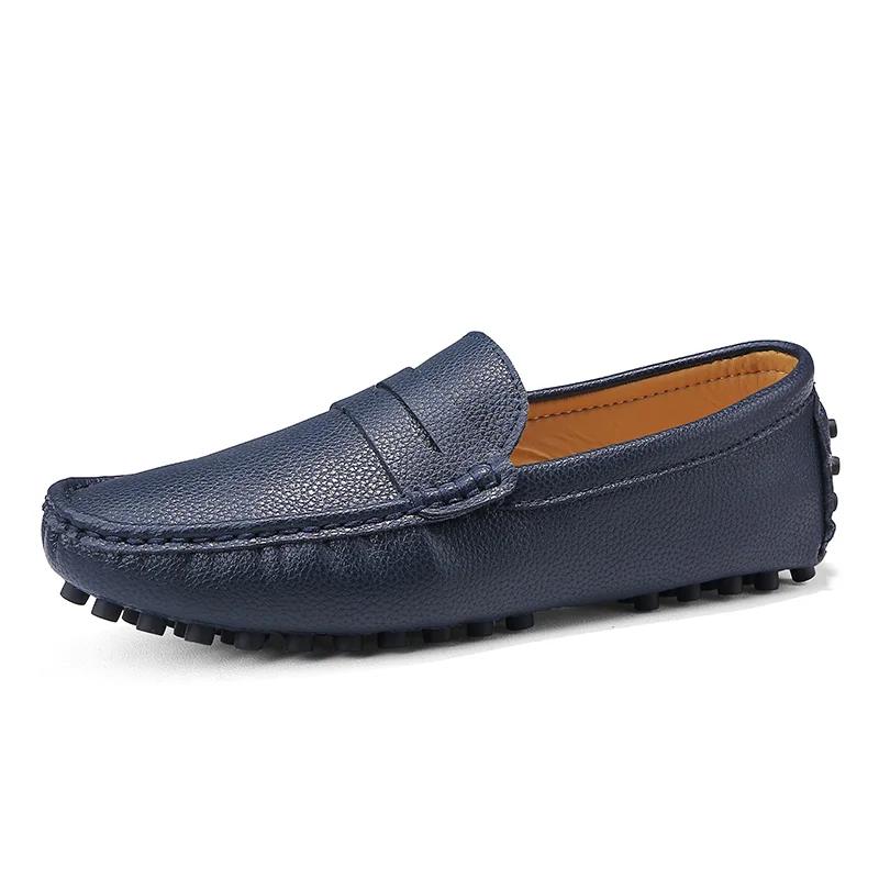 Fashion High Quality Split Leather Men Shoes Soft Moccasins Loafers Fashion Comfortable Men Flats Comfy Driving Shoes Big Size 48 49 50