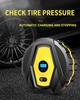 Luftkompressor Dekkpumpe 12V Bil Dekk Rask Pumpe Digital Dekkpumpe & LED-lys og 3 Dyseadapter Gjenbrukbar Bærbar Bildekkpumpe