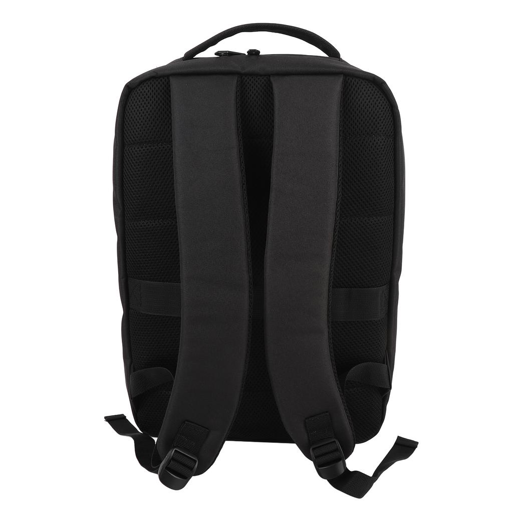 Satellite Travel Bag for Cables Power Supply Kickstand Pipe Adapter Laptop Backpack with USB Charging Port Water Resistant Multi Functional Black