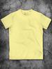 Herren Einfaches Gelbes T-Shirt für Herren Baumwolle