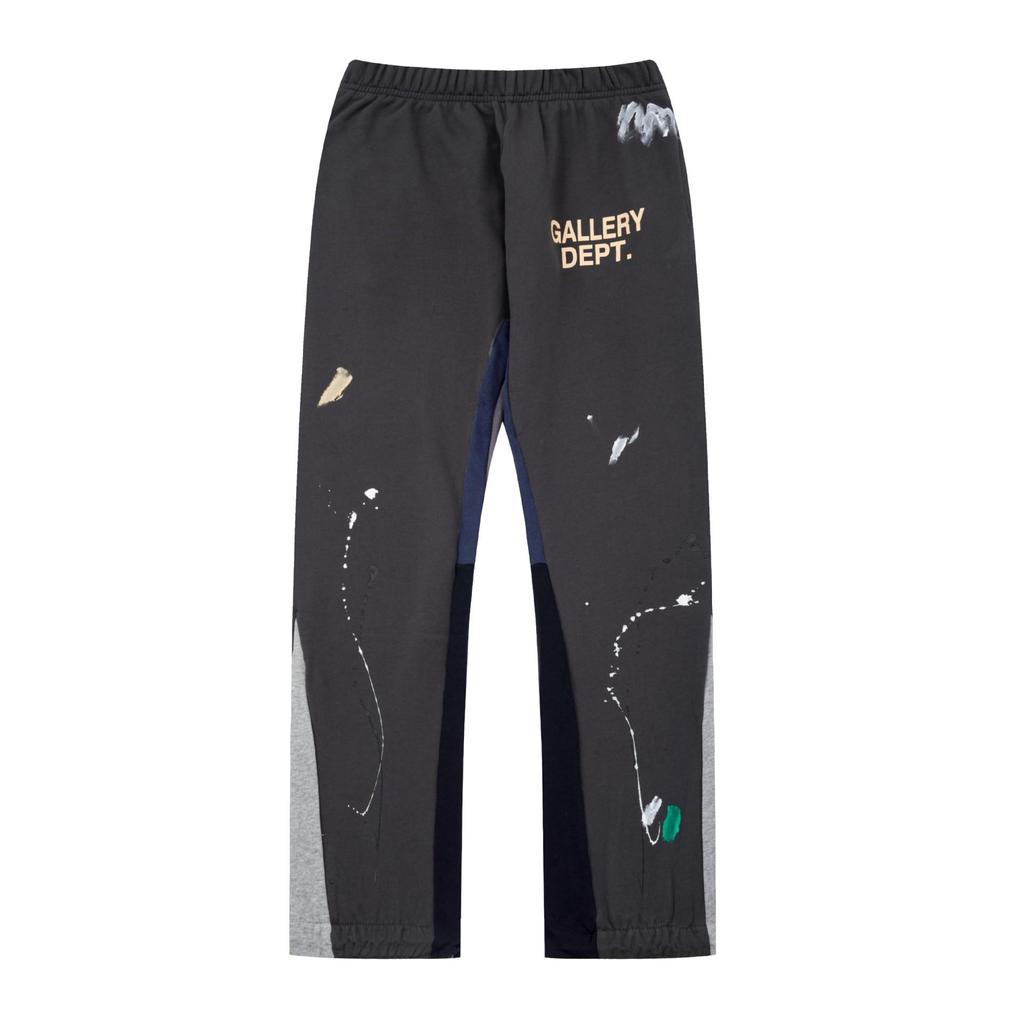 GALLERY DEPT Men's Classic Hand-Painted Splatter Graffiti Cotton Sweatpants
