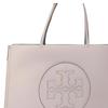 Tory Burch Ella Classic Embossed Logo Leather Tote Bag Shopping Bag Shoulder Handbag Small Women Tote Heather-Purple 145612-504