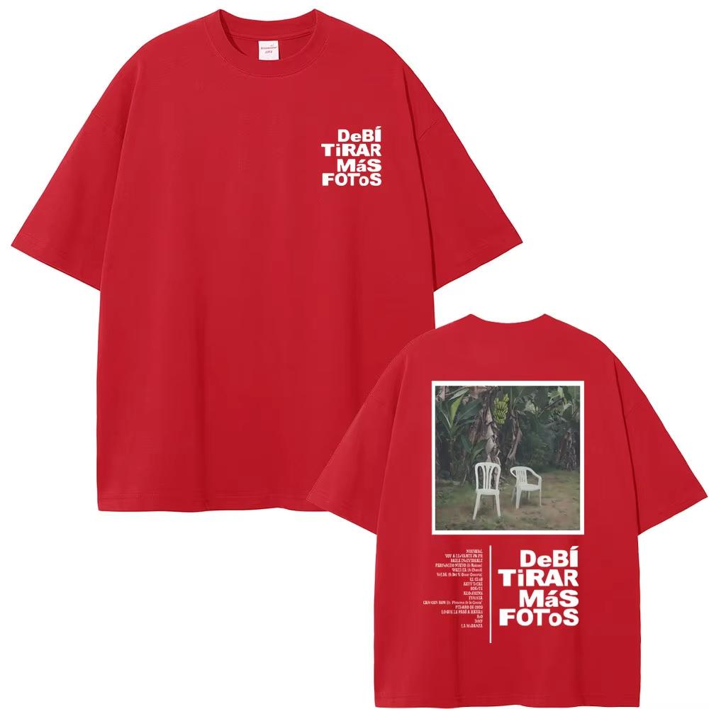 Rap Bad Bunny DeBi TiRAR MaS FOToS DTMF Graphic T-shirt Men's Oversized Streetwear Men Women Vintage T Shirt