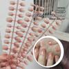 30Pcs Minimalist French Nail Tip Fake Nail Fashion Wearable False Nails Simple Full Cover Press on Nails DIY Wear Nail Tool