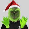 Grinch Masquerade Mask and Gloves Set for Christmas Performances