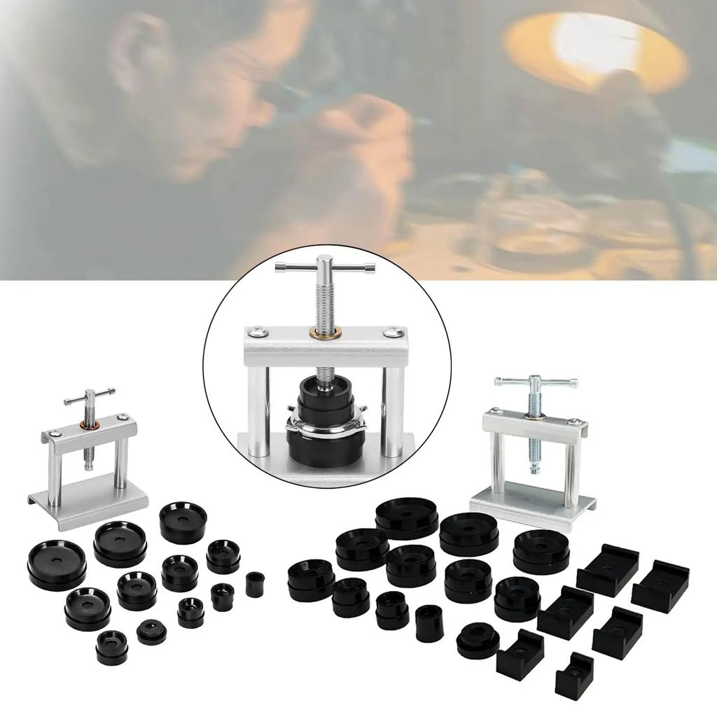 Watch Repair Tool Back Cover Capper Watch Repair Kit Professional Watch Press Tool Set