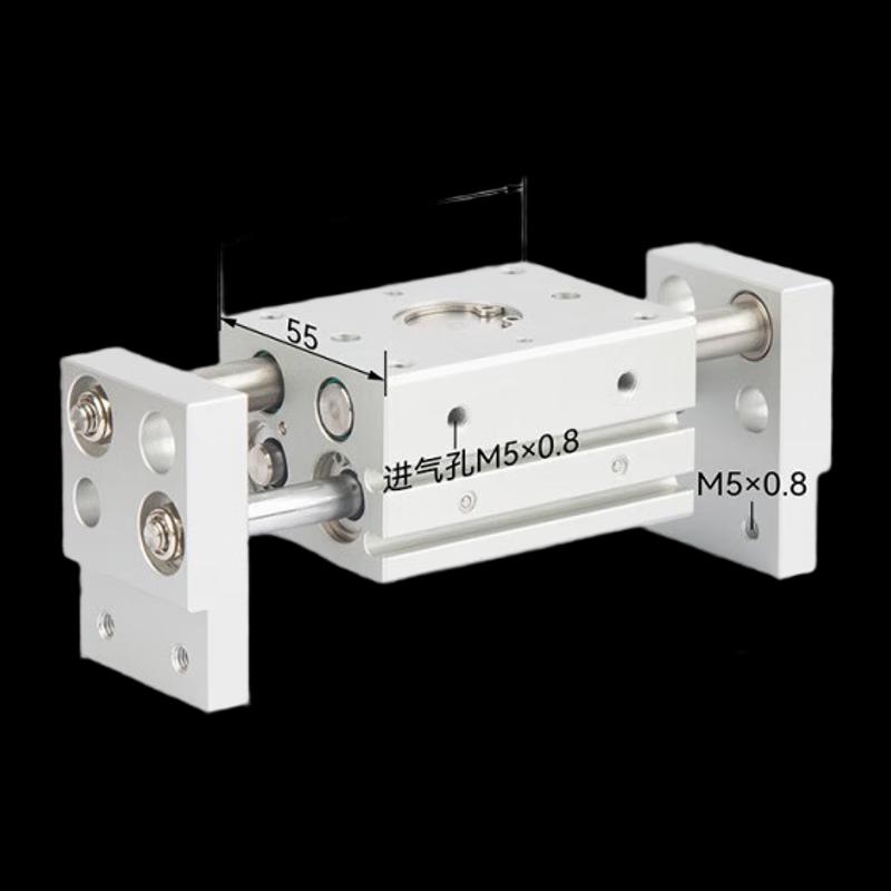 HFT Wide Parallel Pneumatic Gripper Cylinder CN Plug (adapter Included)
