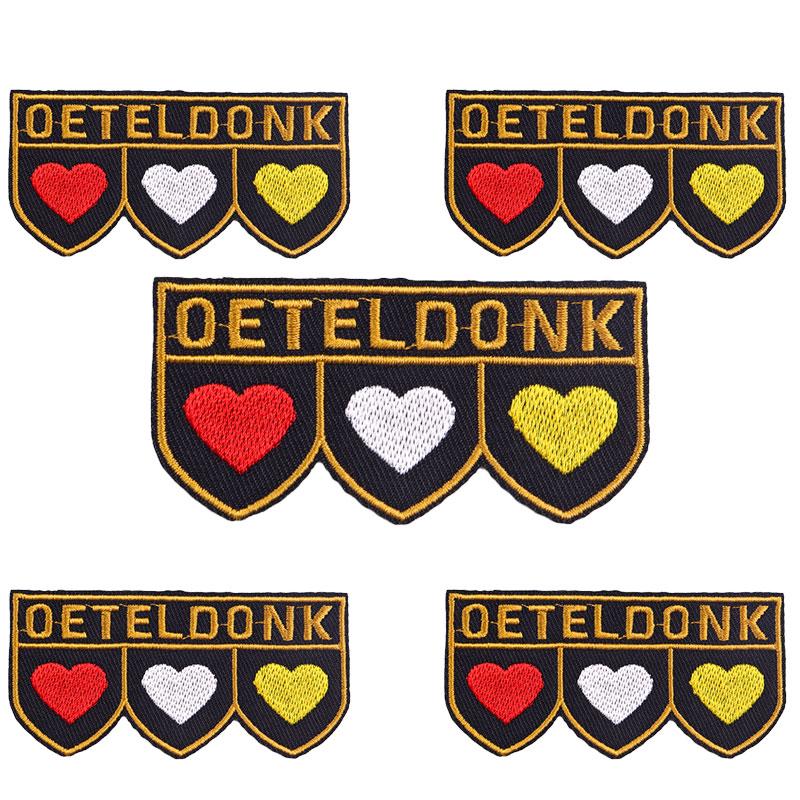 10pcs Wholesale Netherland Carnival Oeteldonk Emblem Patch Embroidered Patches For Clothes Iron On Patches For Clothing Sew 