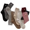 Winter Korean Socks Dongdaemun Thickened Warm Socks Shell Button Decorative Wool Socks Ideas Yarn Tube Socks