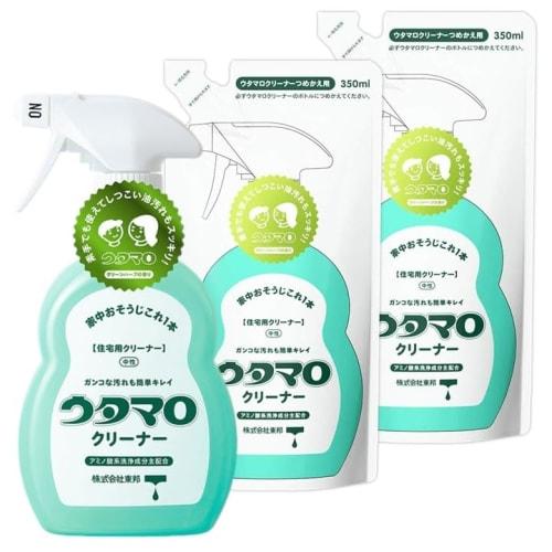 Bulk Purchase: Toho Utamaro Cleaner, 1 X 400ml Bottle + 2 X 350ml Refills. Ideal for Home Cleaning and Refilling.