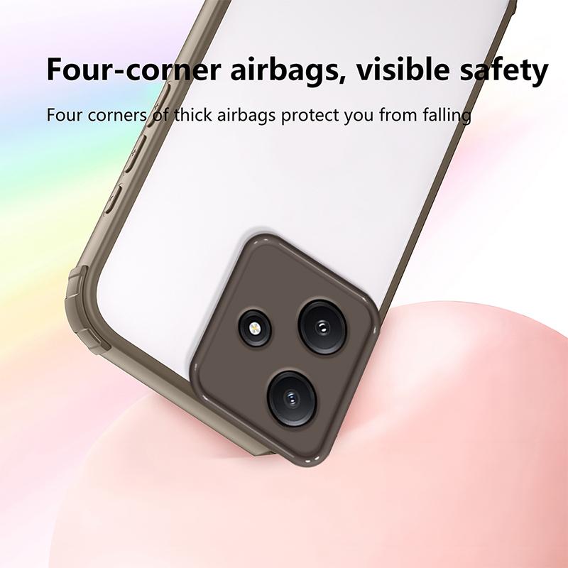 Luxury Shockproof Transparent Phone Case for Redmi A3 A3X A4 12 13 13C 14C 14R for Redmi 15 15C Clear Soft Bumper Cases Cover