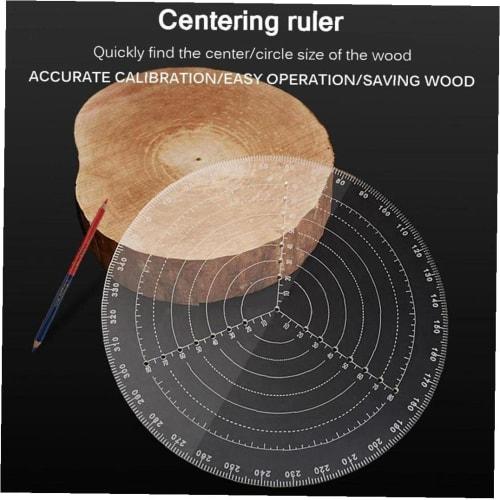 High-Precision Center Finder Tool, Creative Lathe Work Compass Circle Gauge Machining Tool for Wood Turning and Drawing
