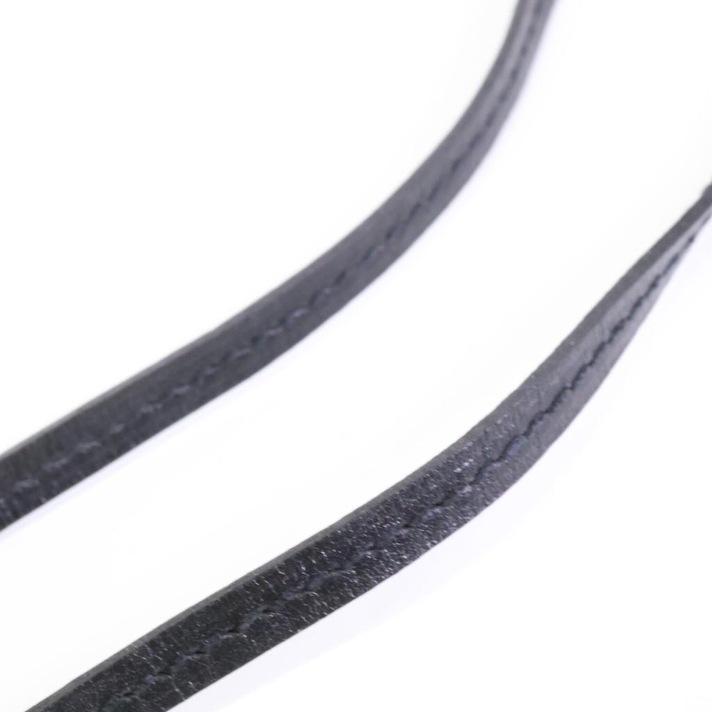 HERMES Long Clochette Necklace blackUsed