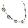 Les Trésors De Lily [D9133] - White 'Fleurettes' Designer Necklace