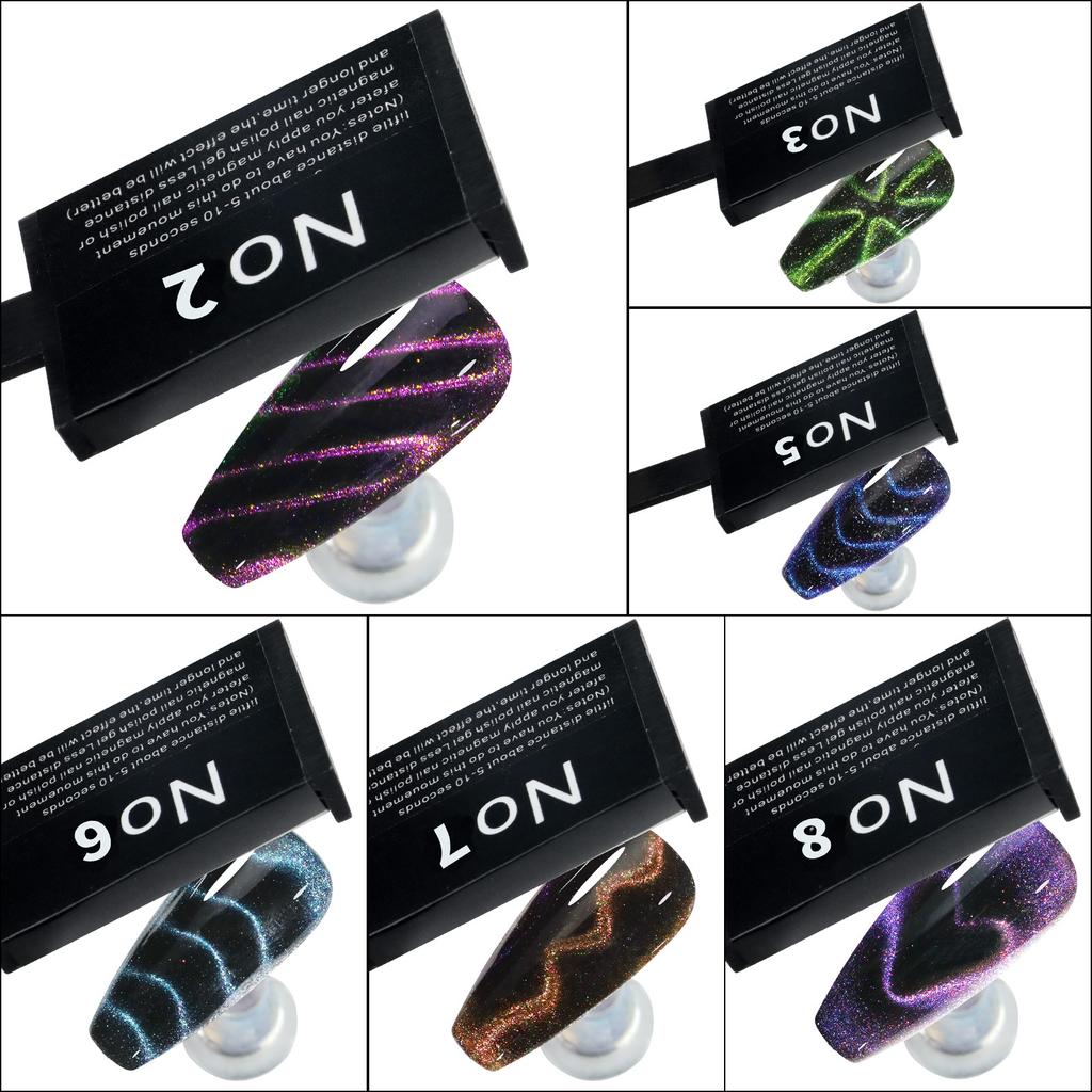 Nail Art Fancy Cat Eye Magnet Piece 3D Phantom Magnet Smalto per Unghie Colla Magnet Pattern Magnet Magic Magnet Nail Salon Special