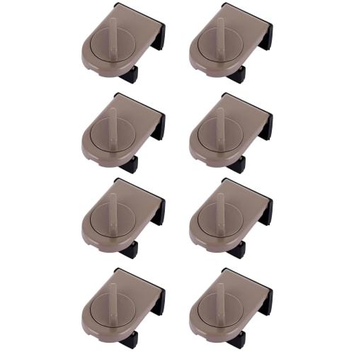 

Yanuki 8-Piece Window Lock, Auxiliary Lock, Window Stopper, Child-Resistant, Easy Installation, Window Security, Prevents Tampering, Falls, Theft, and