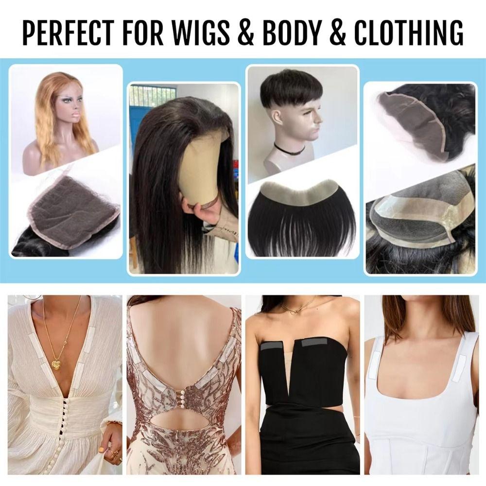 36Pcs Arc Adhesives Lace Front Wig Tape C-Shaped Hair Piece Tape Bonding Glue  Front Lace Wigs
