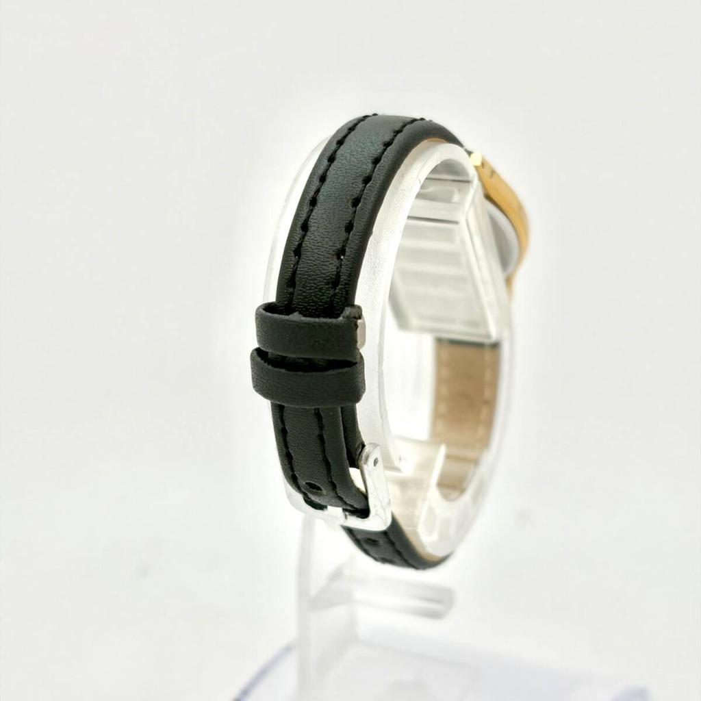 SEIKO Watch Gold Oval 3D0358 New Strap [New Battery] Ladies' 1N01-0AW0