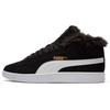 Smash V2 Plus Fleece Mid Top Sneakers Black Women's 385005-01