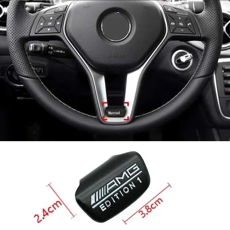 

For AMG Benz AMG Emblem Car Steering Wheel Stickers Accessories For Mercedes Benz AMG W206 W204 W205 W212 W213 W221 W222 W223 W2