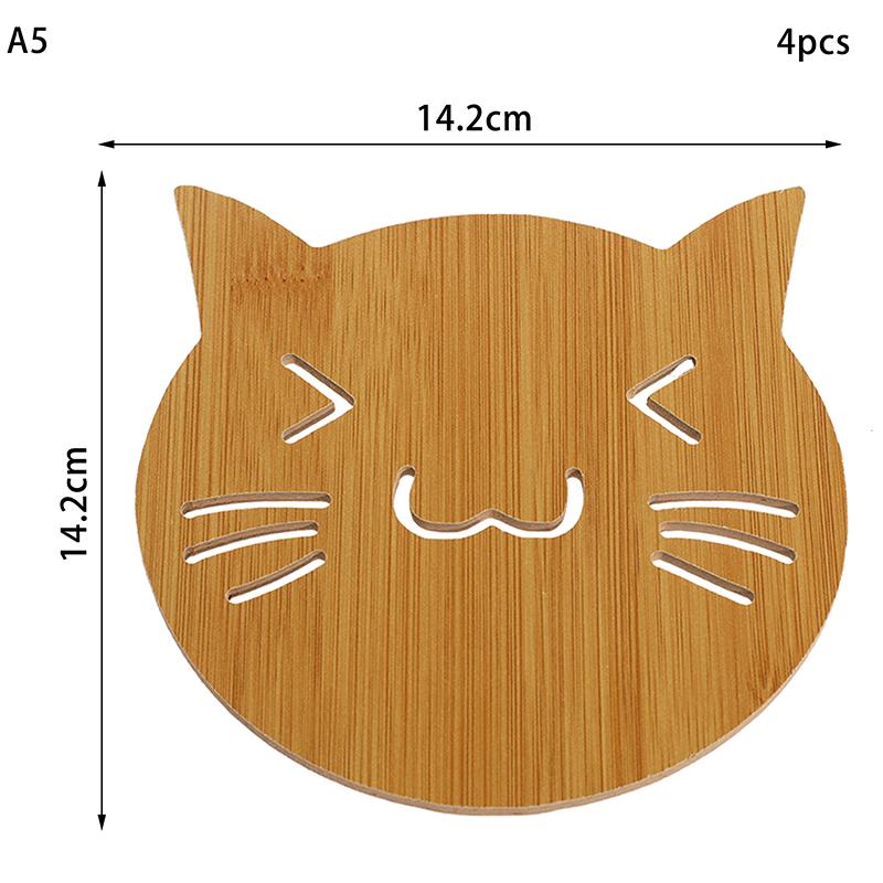 

Полая деревянная подставка под стакан для кухонной посуды изоляционные коврики утолщенные противоскользящие противоожоговые коврики для сковороды, миски, тарелки as picture
