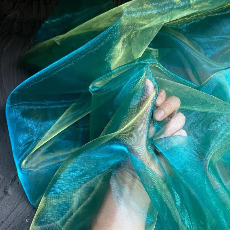 Gradient Organza Mesh Veil Skirt Fabric for Creative Decorations
