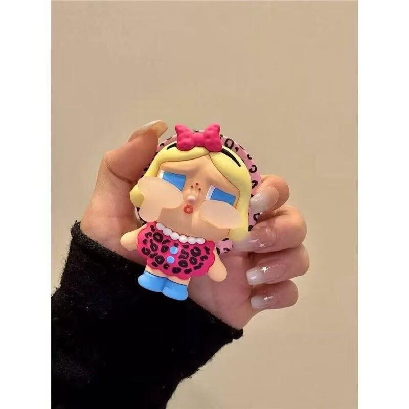3D Silicone Cartoon Crying Star Mobile Phone Stand & Retractable Airbag Holder