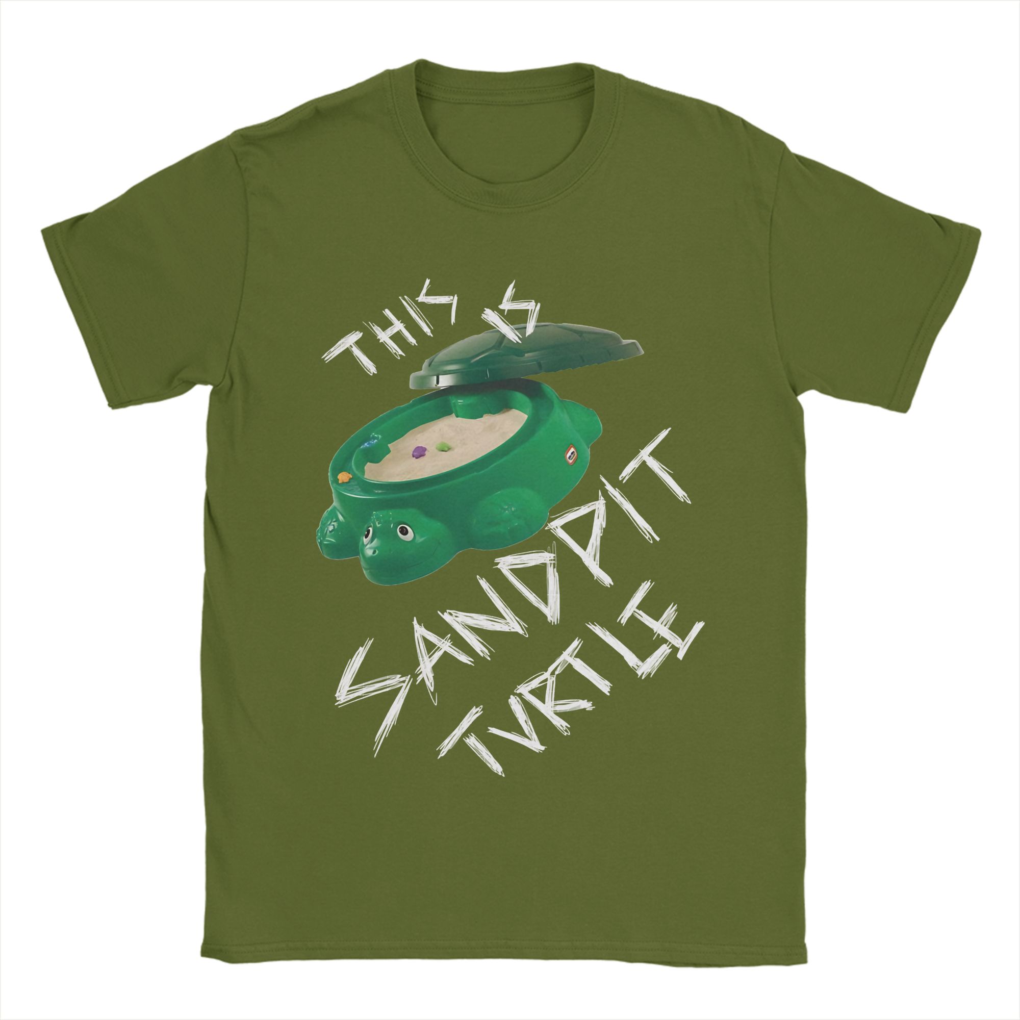 This Is Sandpit Turtle bmth meme T-Shirt Summer  Novelty T-Shirt Men Cotton O Neck Oversize Top Tees Short Sleeve Vintage Tshirt 4XL