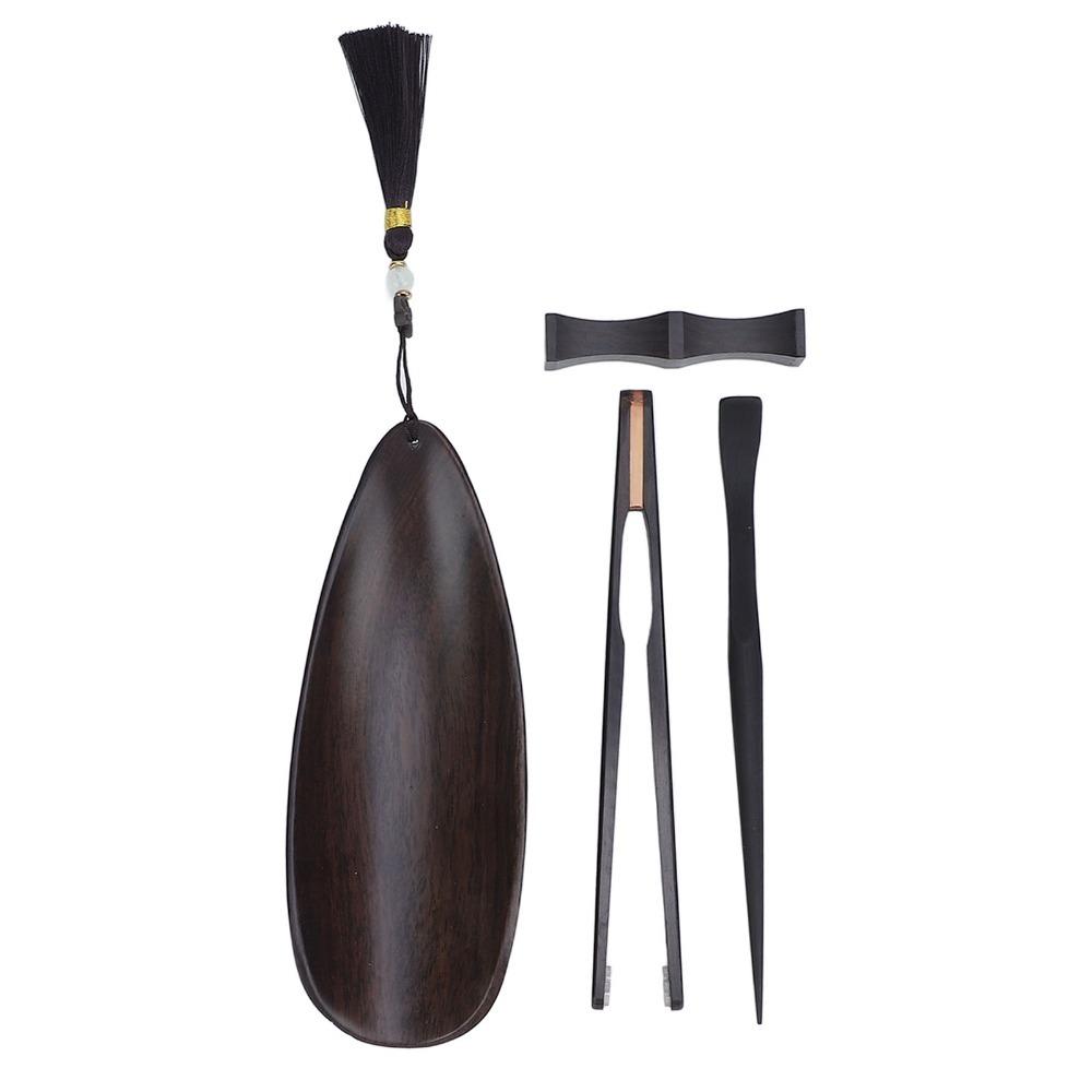4pcs set Smooth Finish Tea Ceremony Utensil Set Wooden Tea Tools Set For Gongfu Tea