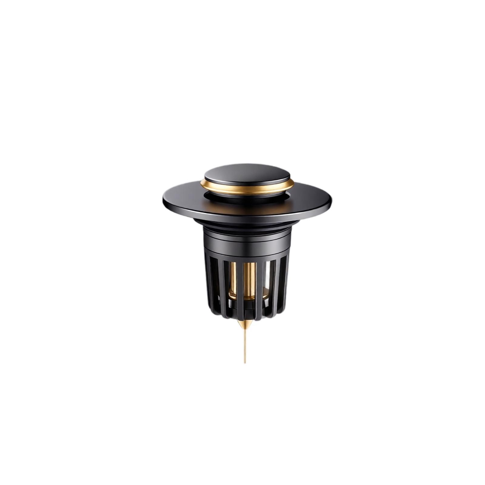 Bathroom Sink Drain Stopper Pop Up Drain Assembly with Overflow Press Type Waste Strainer for Wash Basin Lavatory Vanity Sink Replacement one size
