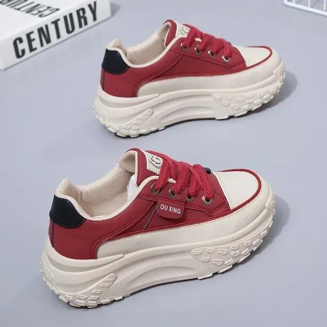 Retro Frauen Schuhe Frühling Plattform Schuhe Casual Turnschuhe Vielseitige Mode Designer Schuhe Hohe Qualität Frauen Turnschuhe
