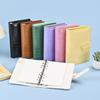 A5 A6 A7 Cor de Crocodilo Binder de 6 Argolas PU Clip-on Caderno Capa de Caderno de Folhas Soltas de Couro Cadernos Diário Papelaria