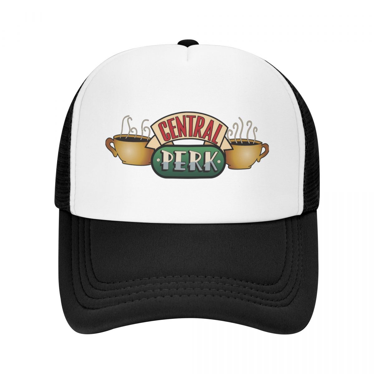 

Бейсболка Central Perk Friends на заказ в стиле хип-хоп, унисекс, регулируемая шляпа дальнобойщика WoUnisex для ТВ-шоу, весенние кепки Snapback