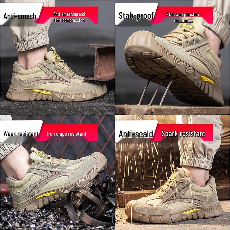 HUIZUMEI Men's Insulated Electrician Safety Shoes