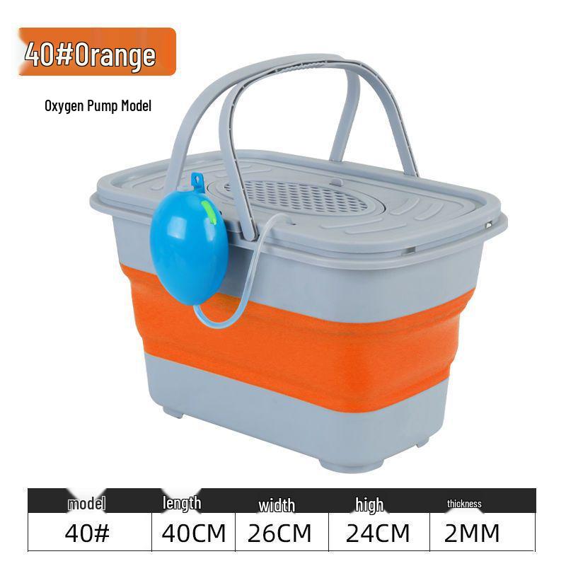 Collapsible Fishing Bucket for Live Fish - Durable and Thickened Fish Keeper Box