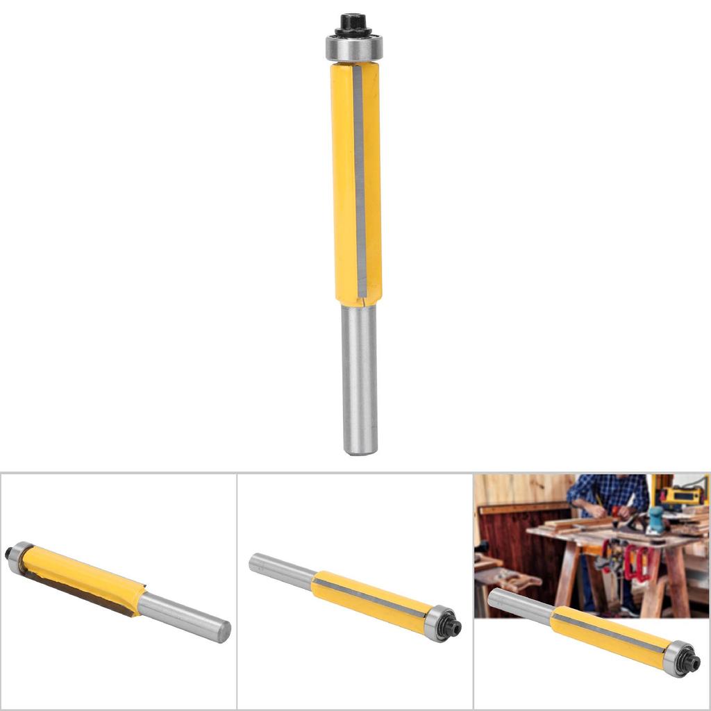 8mm Schaft Oberfräser Holzbearbeitung Fräser Mit Lager Bündigfräser zum Bündigfräsen(8*12.7*50.8mm )