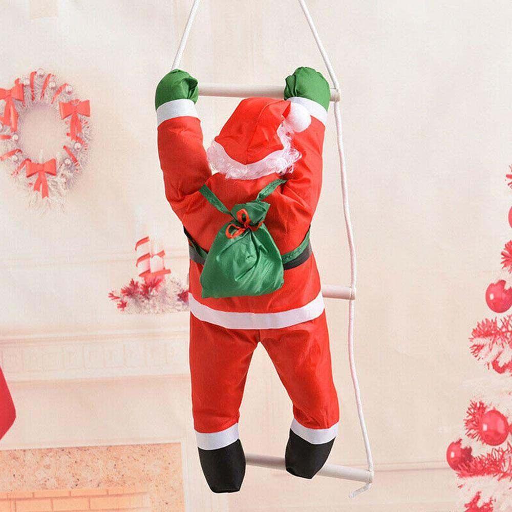Funny Climb Ladder Doll New Year Christmas Decoration Kid Gifts Hanging Ornament Santa Claus