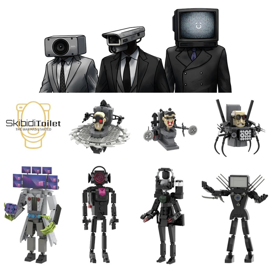 Skibidi Toilet Abs Plastic Building Blocks 0.5kg Small Particle Construction Set