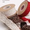 Embossed Flowers Lace Polyester Ribbons For DIY Box Wrapping Accessoires Handmade Crafts Hair Bows Wedding Sewing Decor