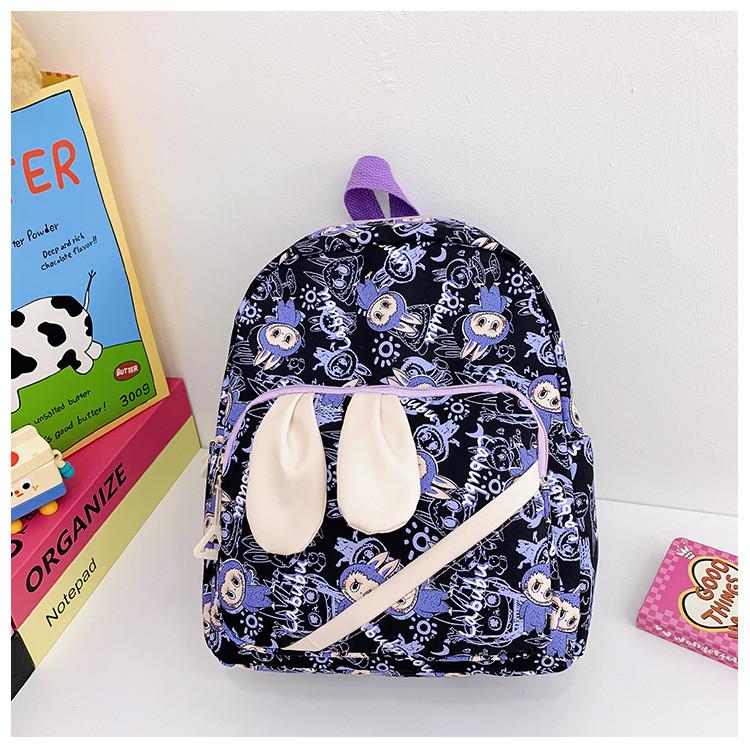 Kids Cartoon Backpack Outdoor Activities Adjustable Straps Student School Bag