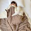 Thickened Coral Flannel Lamb Wool Blanket Simplicity Household Bedding Soft Nap Sofa Quilt Office Shawl Air Conditioning Blanket