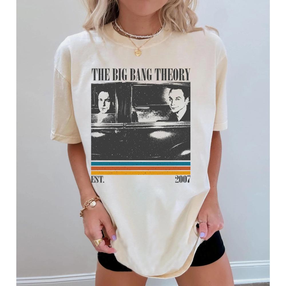 

Big Bang Life Comfortable Round-neck Vintage T-shirt Printed Pattern T-shirt Gift for Fans Men s and Women s T-shirt S