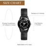 Stainless Steel Bracelet Watch with Waterproof Simple and Stylish Analog One Size Fits Black Quartz Movement Perfect Gift for or Your Boyfriend