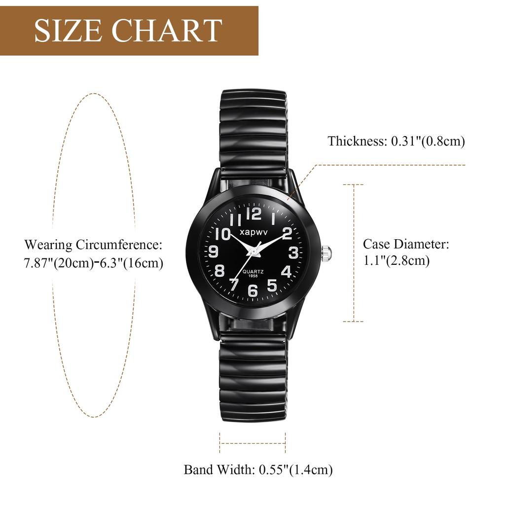 Stainless Steel Bracelet Watch with Waterproof Simple and Stylish Analog One Size Fits Black Quartz Movement Perfect Gift for or Your Boyfriend