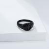 11mm Stainless Steel Gloosy Cross Ring for Men Fashion Jewelry