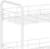Wahei freiz Storage Rack, 3 Tiers with Casters, White, Multi-Rack, Slim Wagon, Kitchen Cart, Style Lab AMG-0518